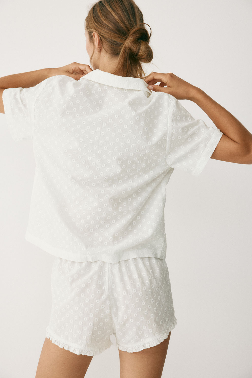 Pijama de algod?n con detalles bordados - H&m фото 6