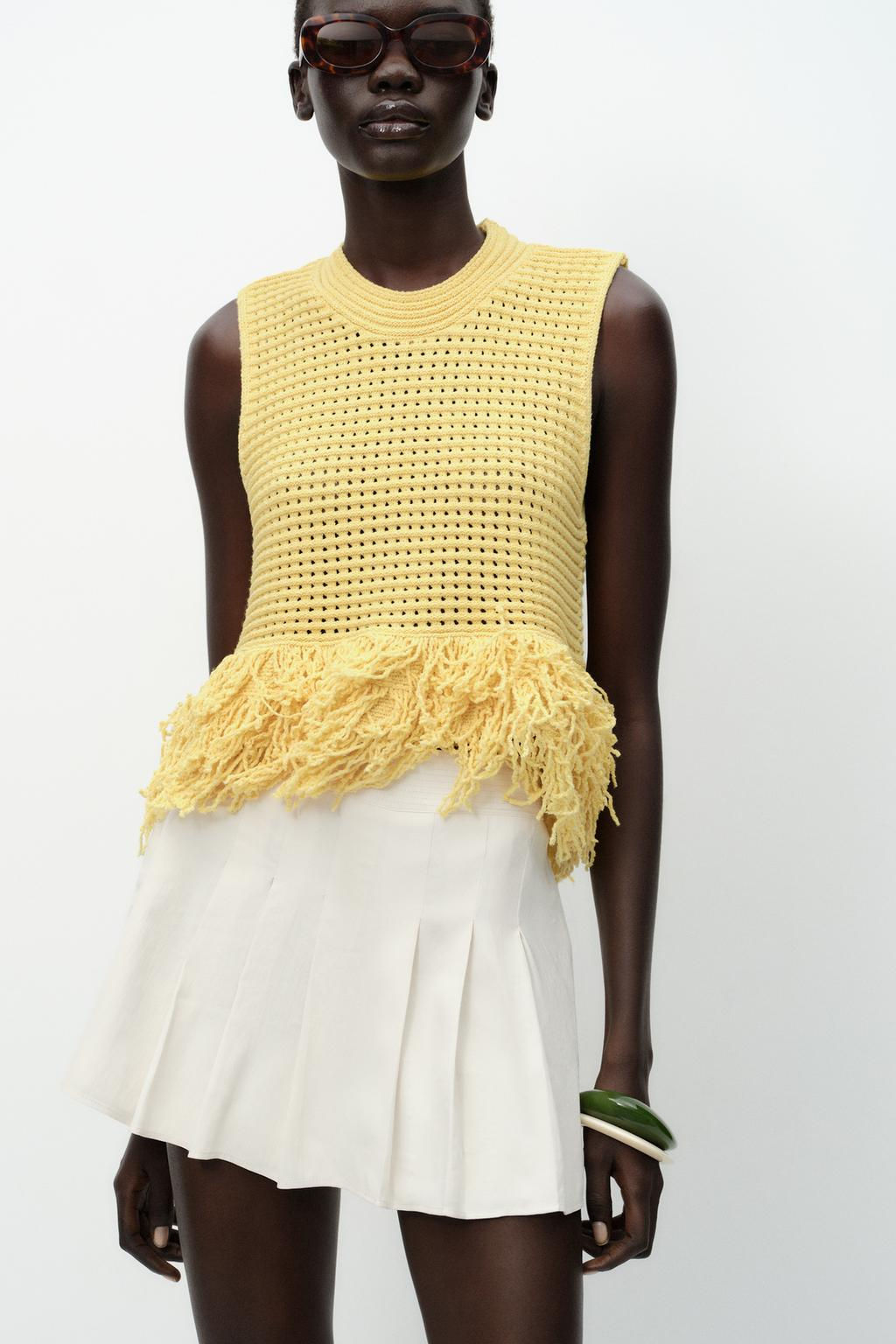 MINI BOX PLEAT SKORT - Zara фото 2