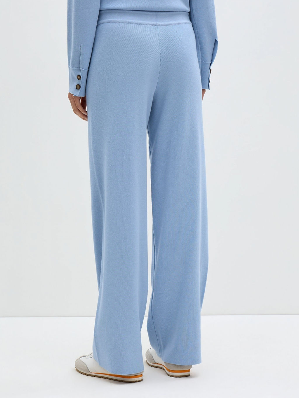 Conso/KSS 240710 - grey-blue Комплект кардиган и брюки  фото 5