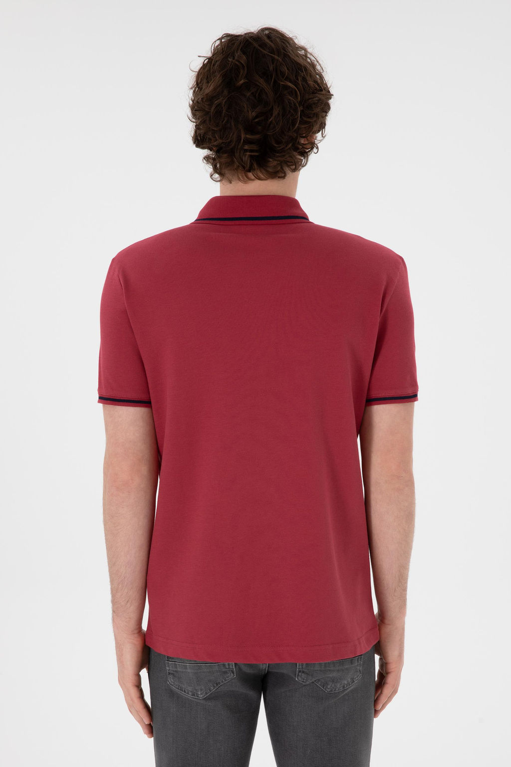 Erkek Slim Fit Polo Yaka Vi_ne Basic Ti__rt Sepette S_rpriz _ndirim - U.s. polo assn фото 6