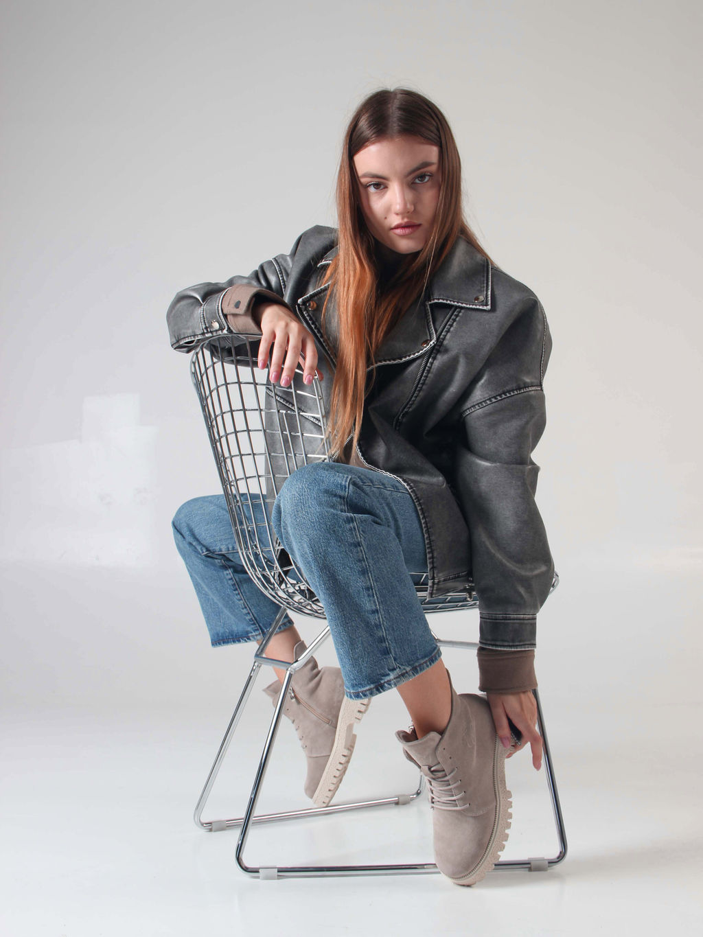 Ботинки EDART 228.V.1541 be. Каменный замша/шерсть - Ed'art фото 5