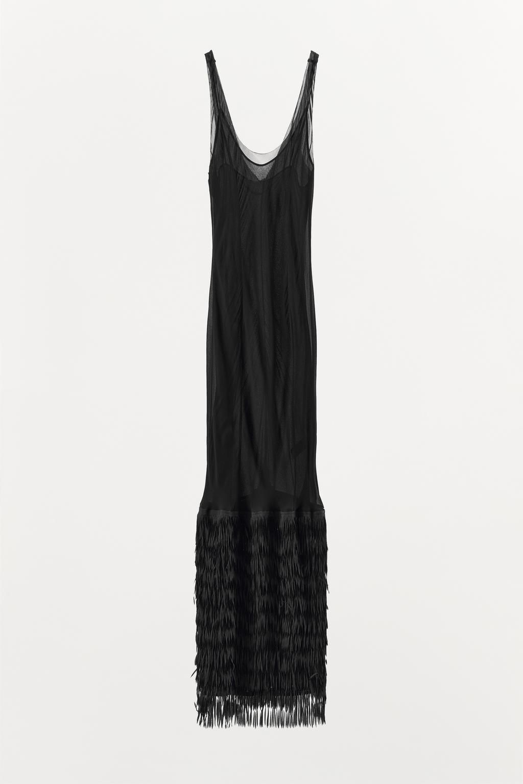 STRAPPY DRESS WITH FRINGING - Zara фото 2