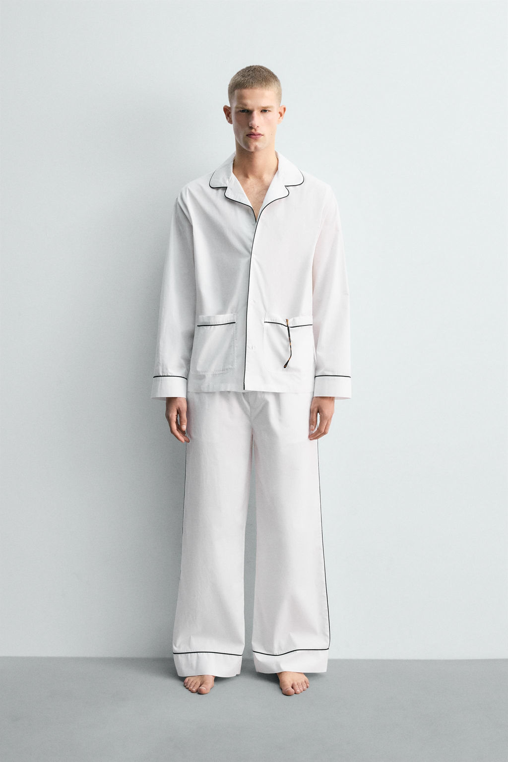 LIMITED EDITION PYJAMA SET WITH CONTRAST PIPING