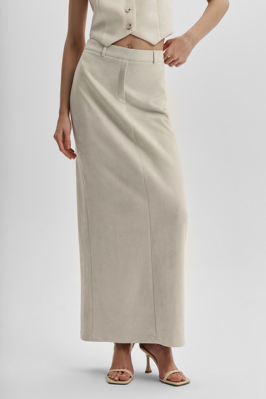 Юбка из замши прямого силуэта - Mollis фото 2