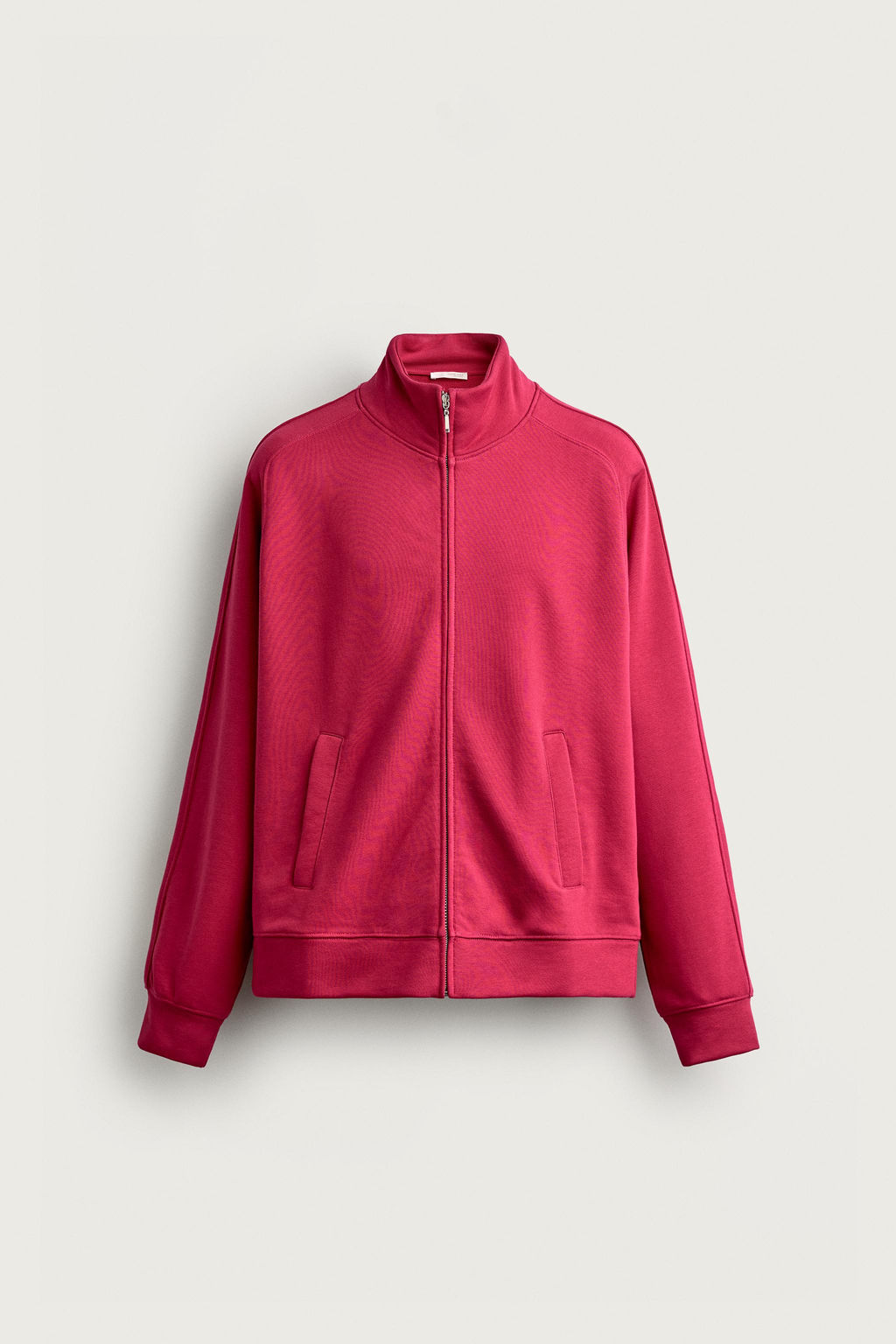 SUDADERA RELAXED FIT CREMALLERA / Fucsia - Zara фото 8