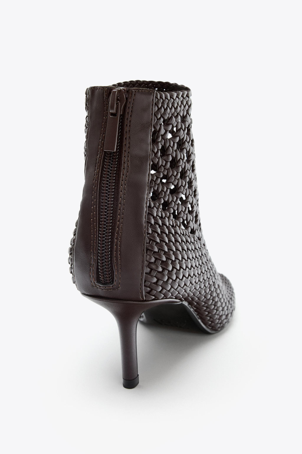 BRAIDED HEELED ANKLE BOOTS - Zara фото 12