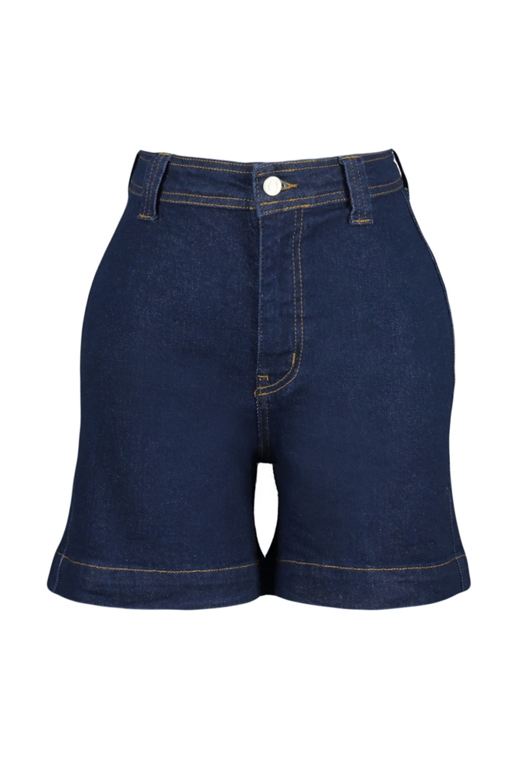 Mavi Fitted Dikis Detayl? Yuksek Bel Denim Sort TWOSS24SR00015 - Trendyolmilla фото 7