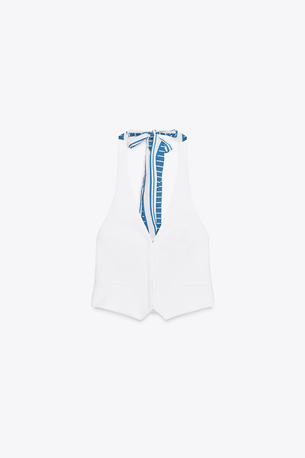 HALTER SCARF WAISTCOAT TOP - Zara фото 4