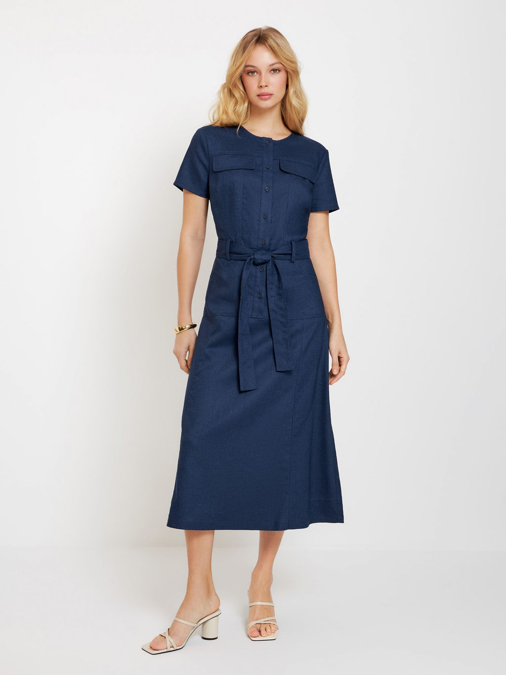 Платье жен. Eleanor темно-синий - Concept club фото 3