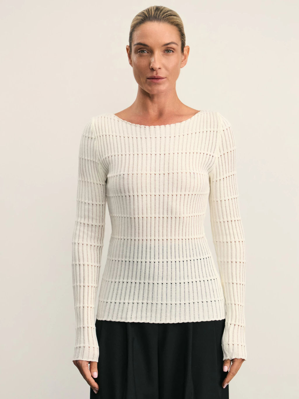 Вязаный лонгслив / Zarina  фото 3