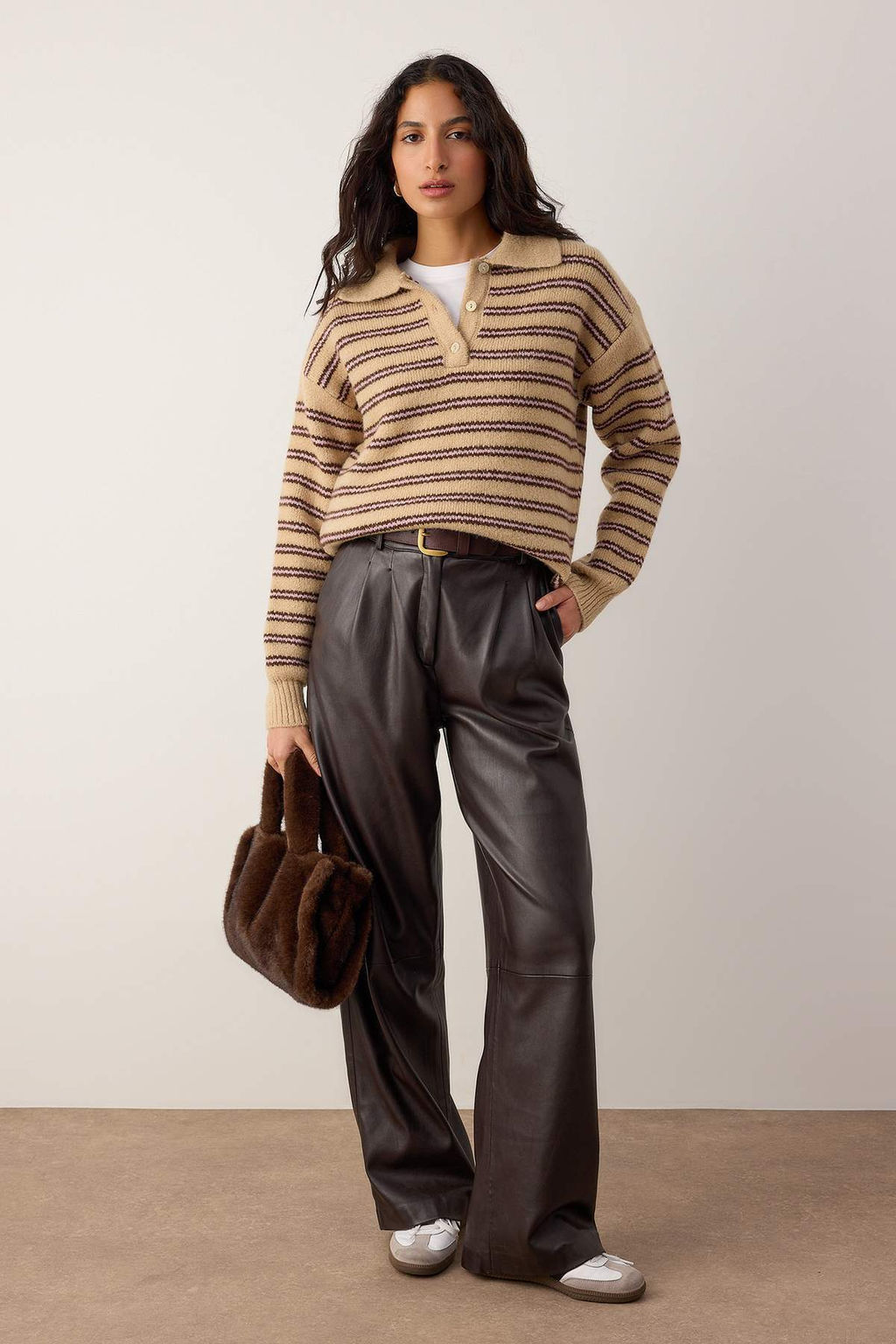 Wardrobe Essentials Pembe Basic Genis Kal?p Ozel Iplikli Triko Kazak | TWOAW26KZ00072 - Trendyolmilla фото 10