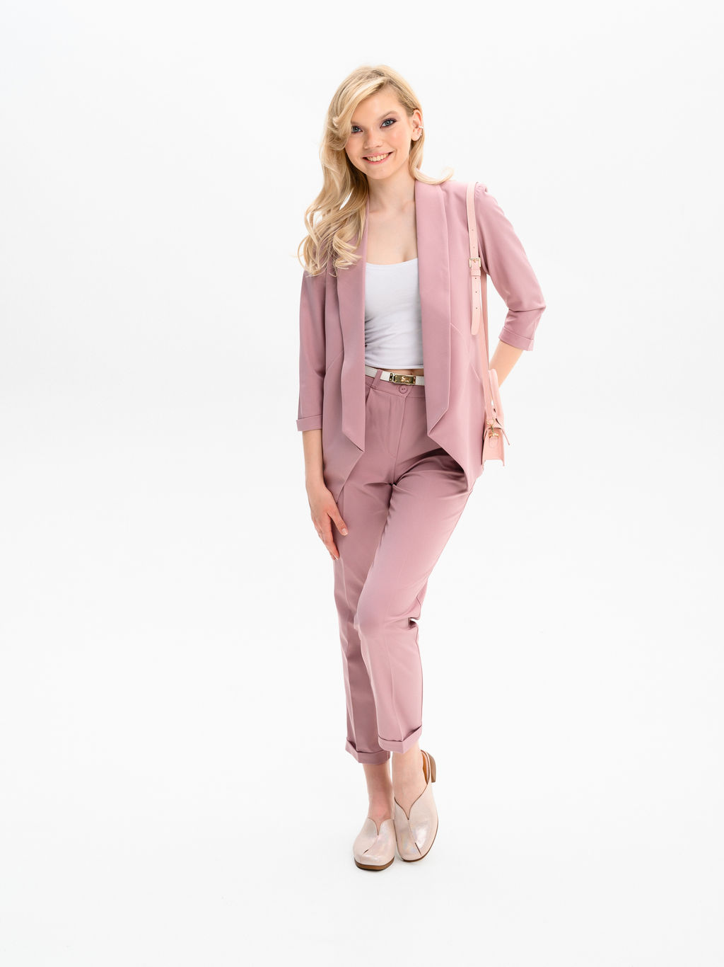 Сабо 3200.25294br.Розовый ибица+коричневый