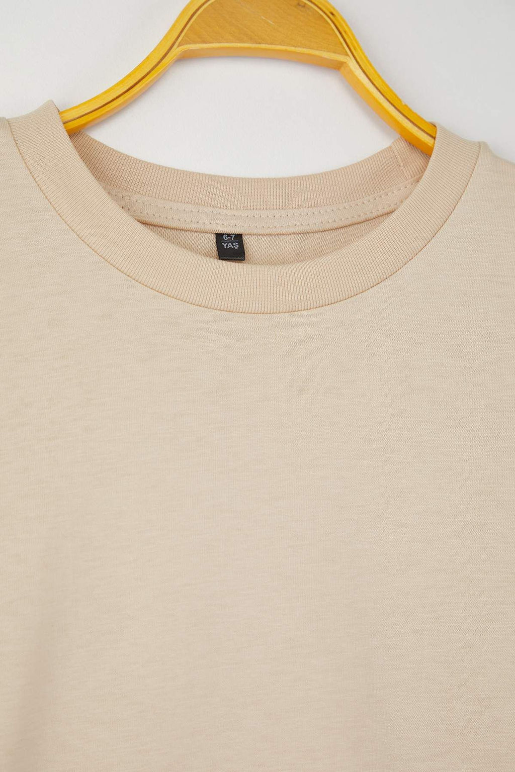 Lacivert-Bordo-Ekru 3lu Unisex Cocuk 100% Pamuk Duz Regular Orme T-Shirt TKDAW26TS00004 - Trendyolmilla фото 4