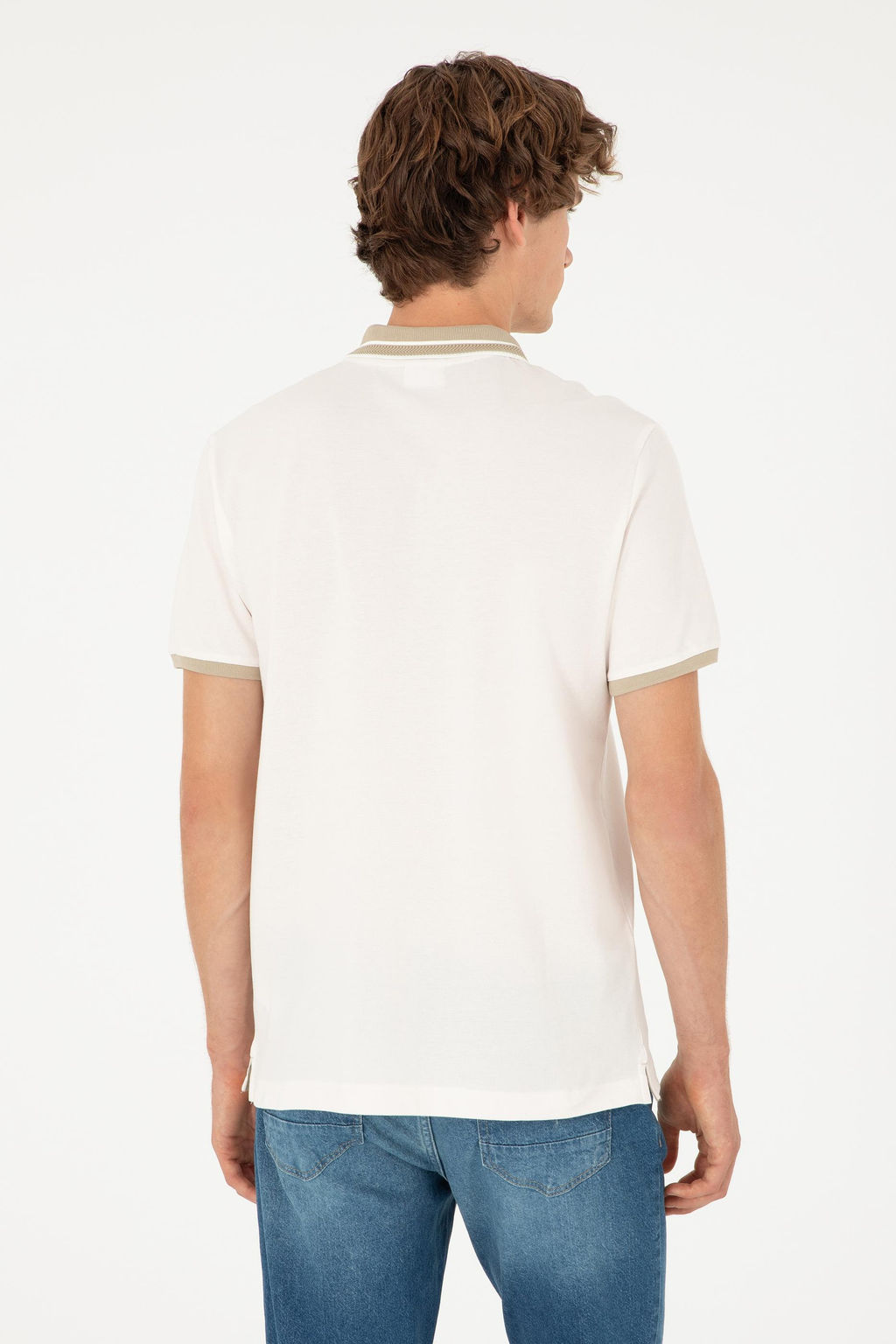 Мужская футболка цвета экрю - U.s. polo assn фото 5