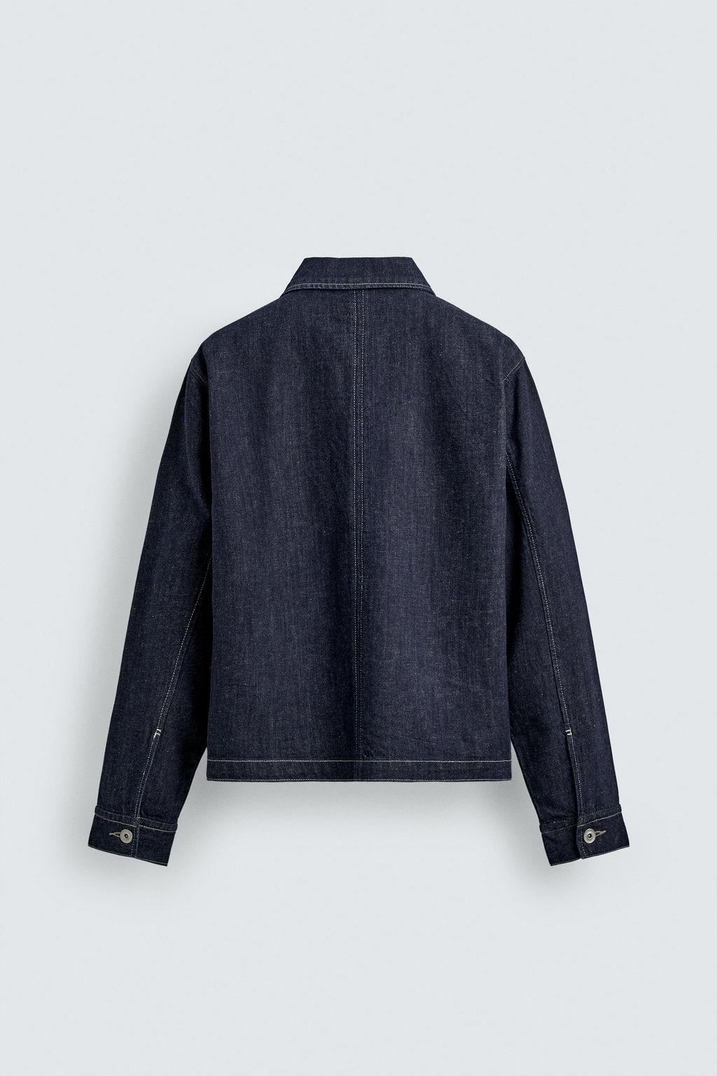 SOBRECAMISA DENIM CREMALLERA / ?ndigo - Zara фото 8