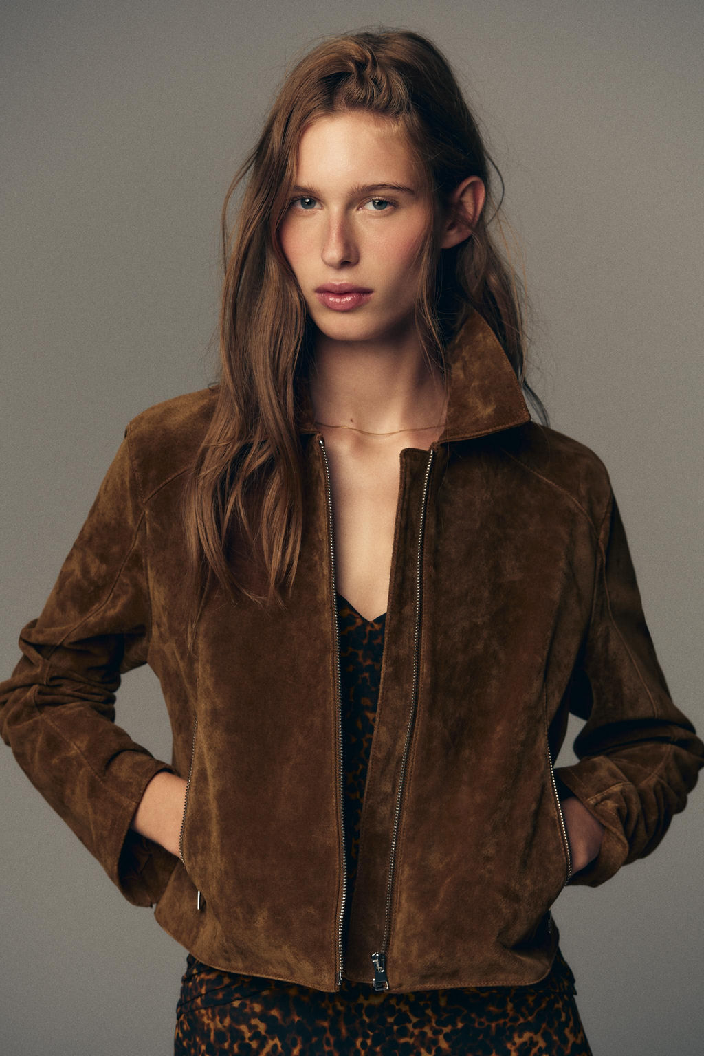 100% LEATHER SHORT JACKET - Zara фото 16