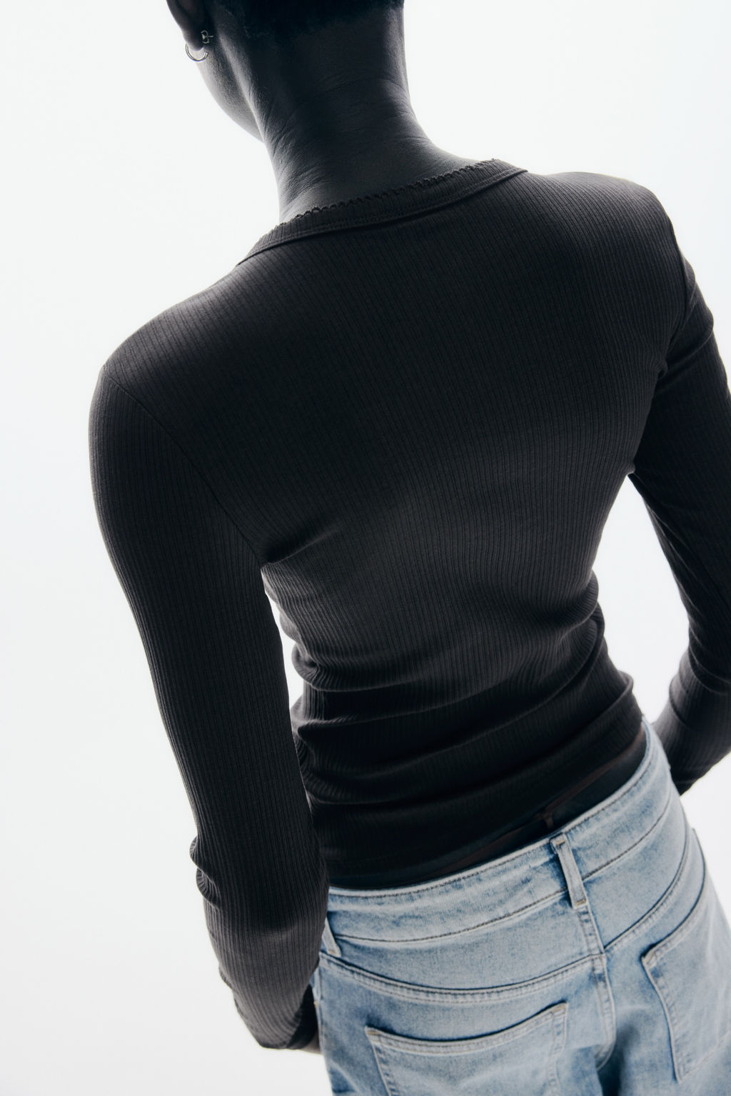 Camiseta de canal? con cuello panadero - H&m фото 5