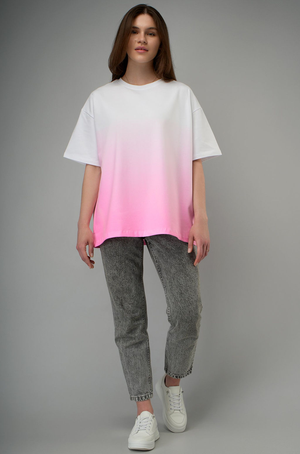 Женская хлопковая футболка оверсайз Happyfox - Happy fox фото 8