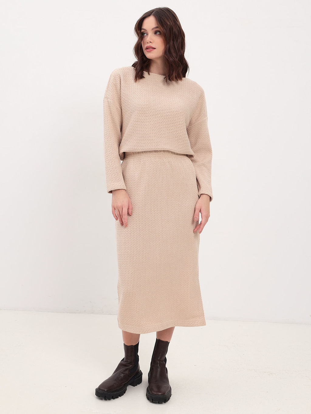 Джемпер женский KATHARINA KROSS KK-JP-0020Kn-бежевый  фото 6