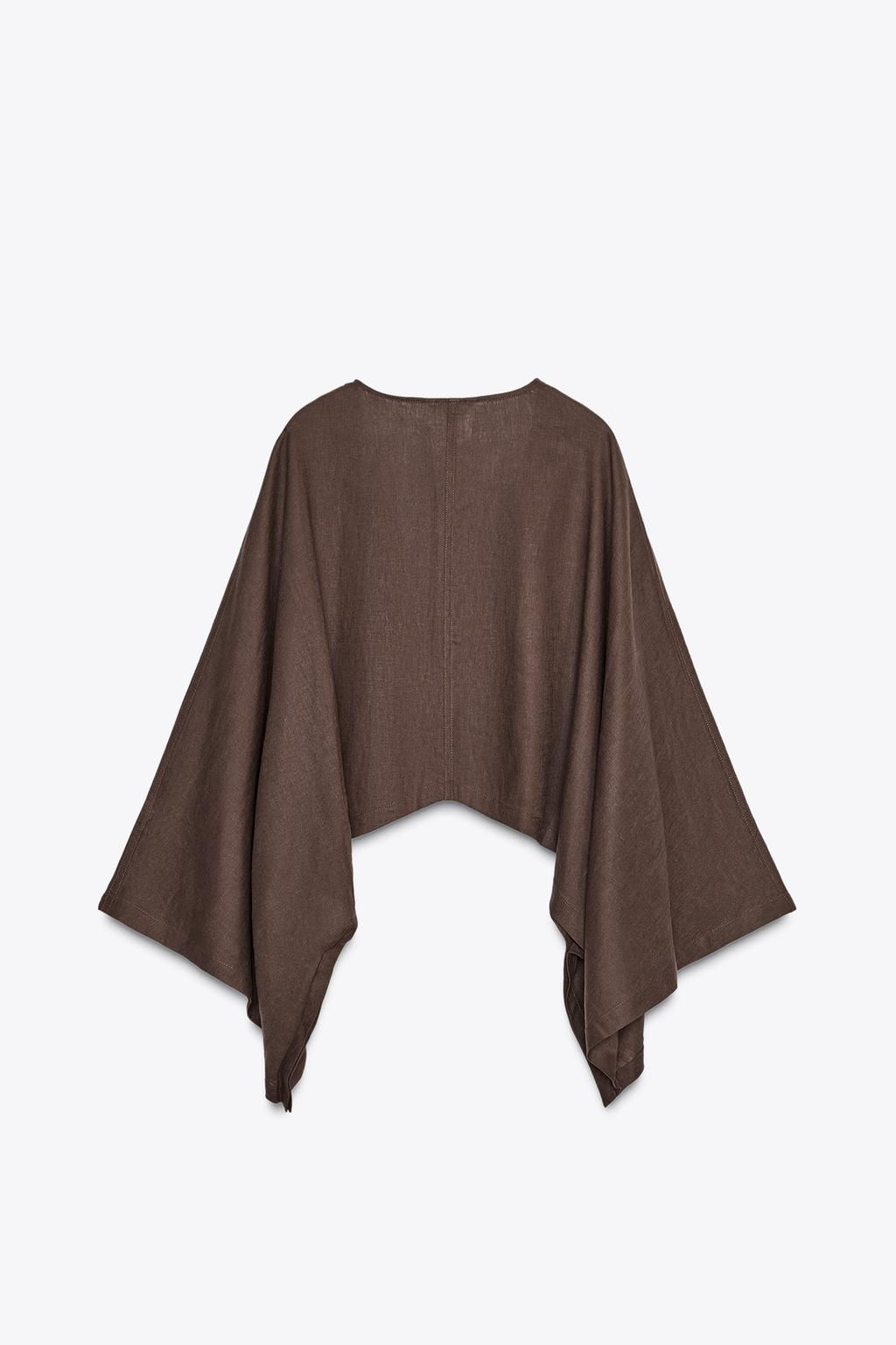 ASYMMETRIC CAPE KIMONO - Zara фото 9