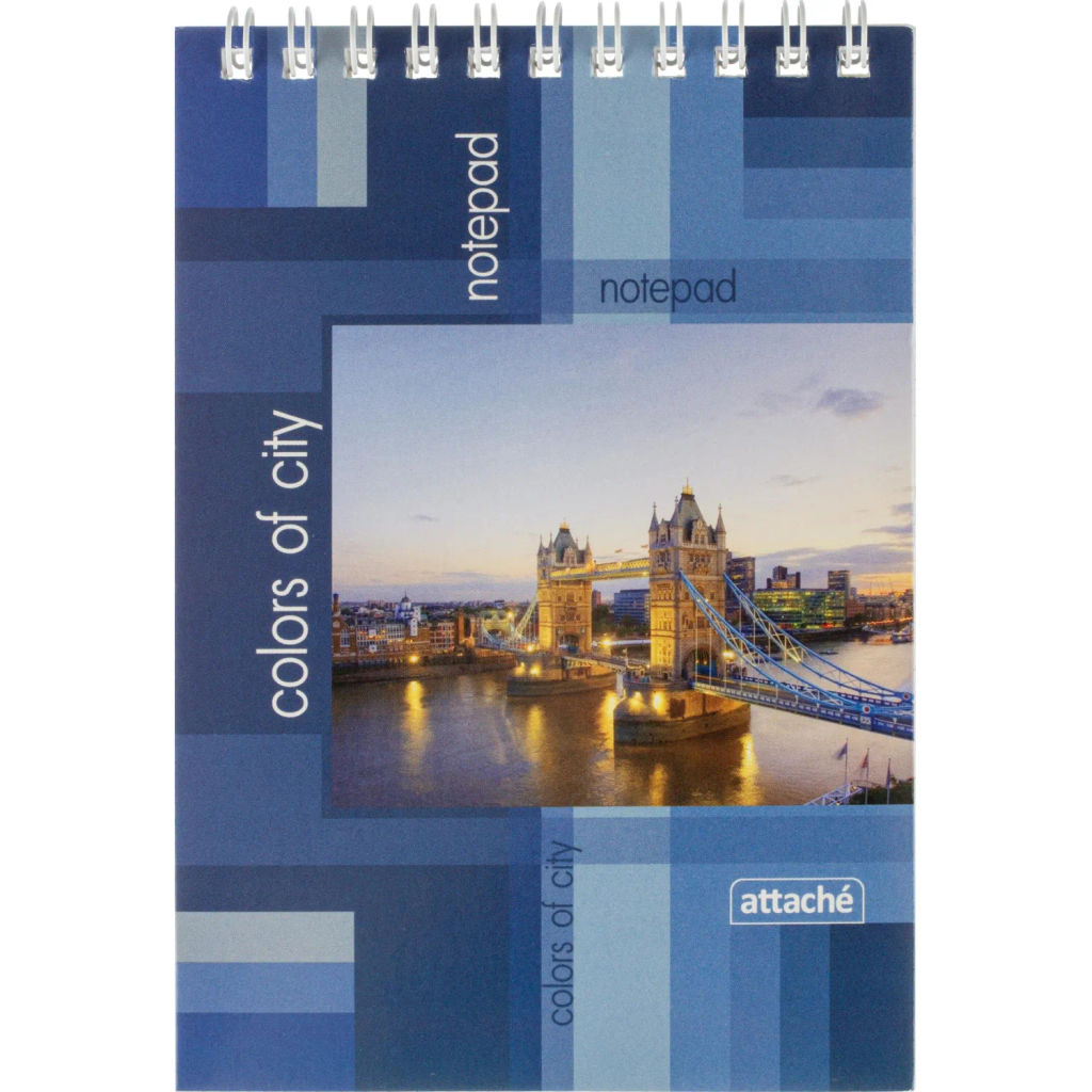 Блокнот Attache Economy Города А6 40л. разноцв.,клетка,спираль (105х145мм)  фото 2