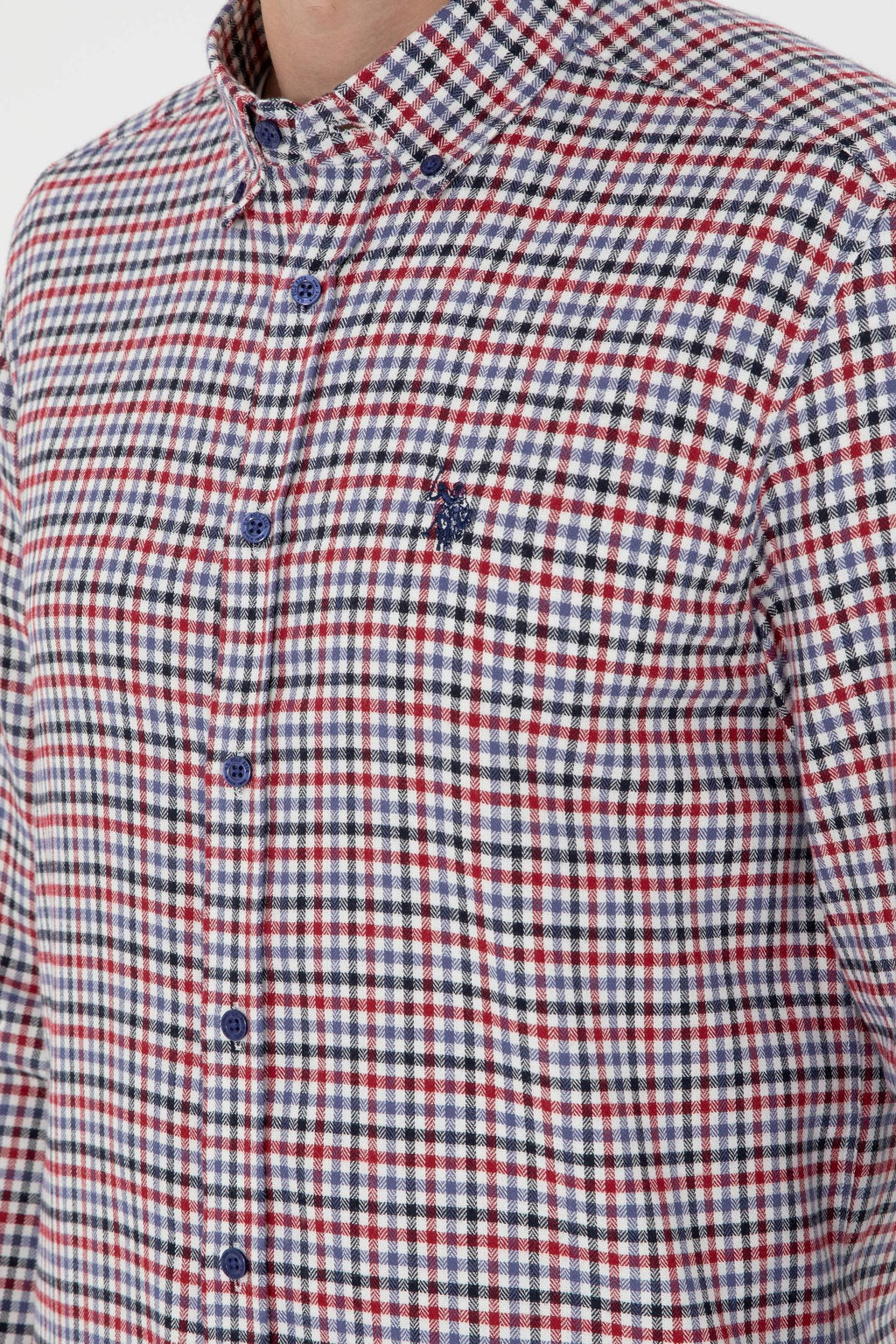 Мужская рубашка Saks с длинным рукавом Неожиданная скидка в корзине - U.s. polo assn фото 7