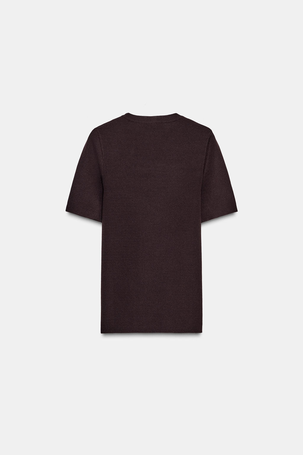 PLAIN KNIT SHORT SLEEVE TOP - Zara фото 7