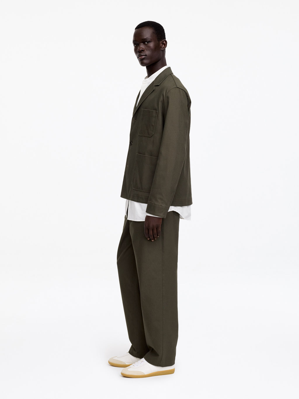 Blazer relajado de algod?n y lino - H&m фото 7
