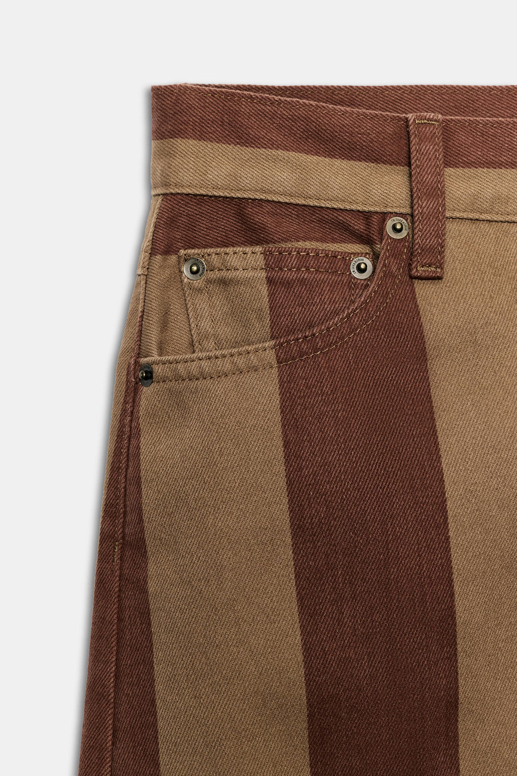 JEANS ZW COLLECTION TAPERED TIRO ALTO RAYAS / rayas - Zara фото 8