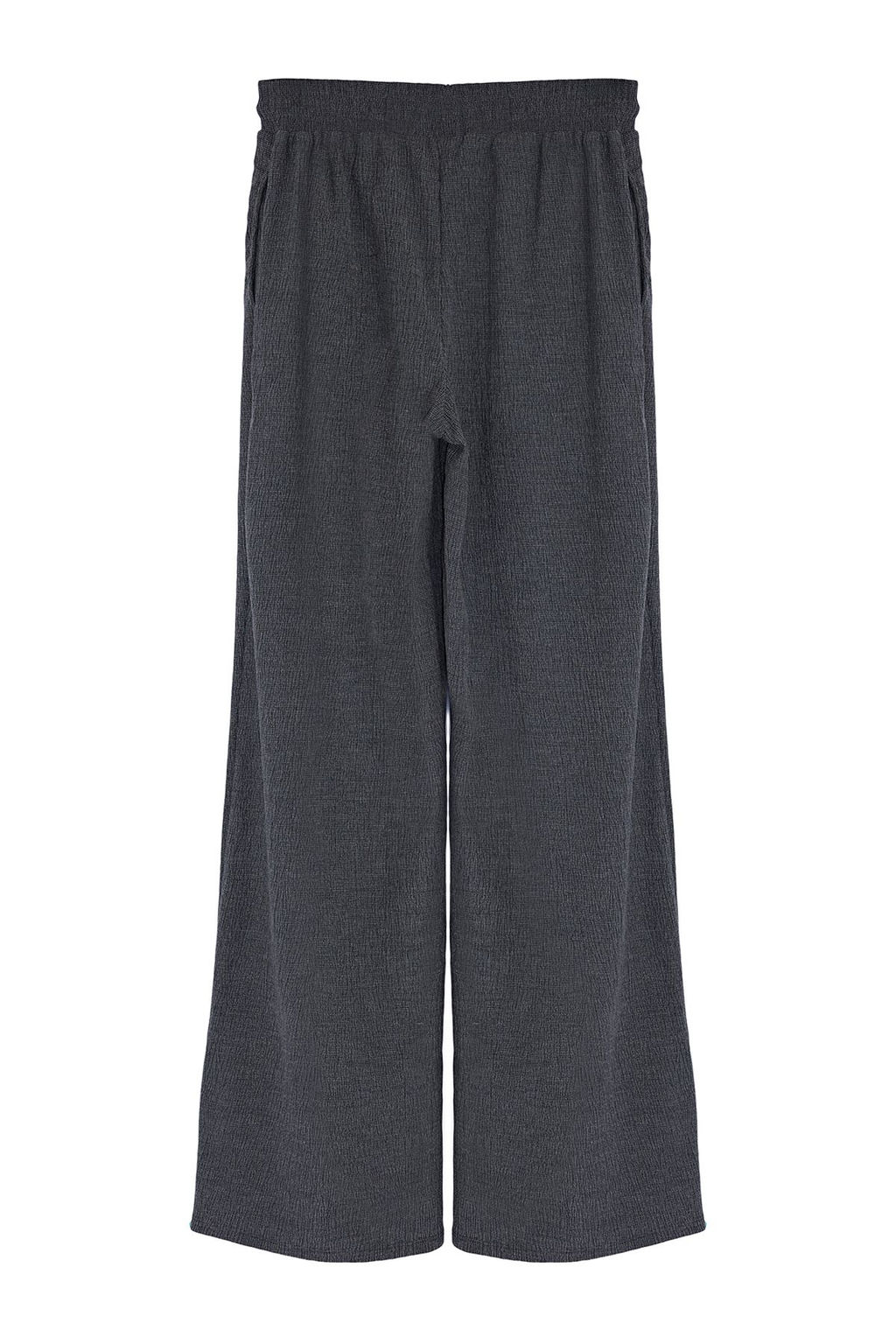 TRENDYOLMILLA Premium Antrasit Wide Leg Esnek Orme Pantolon TWOSS24PL00054 фото 7