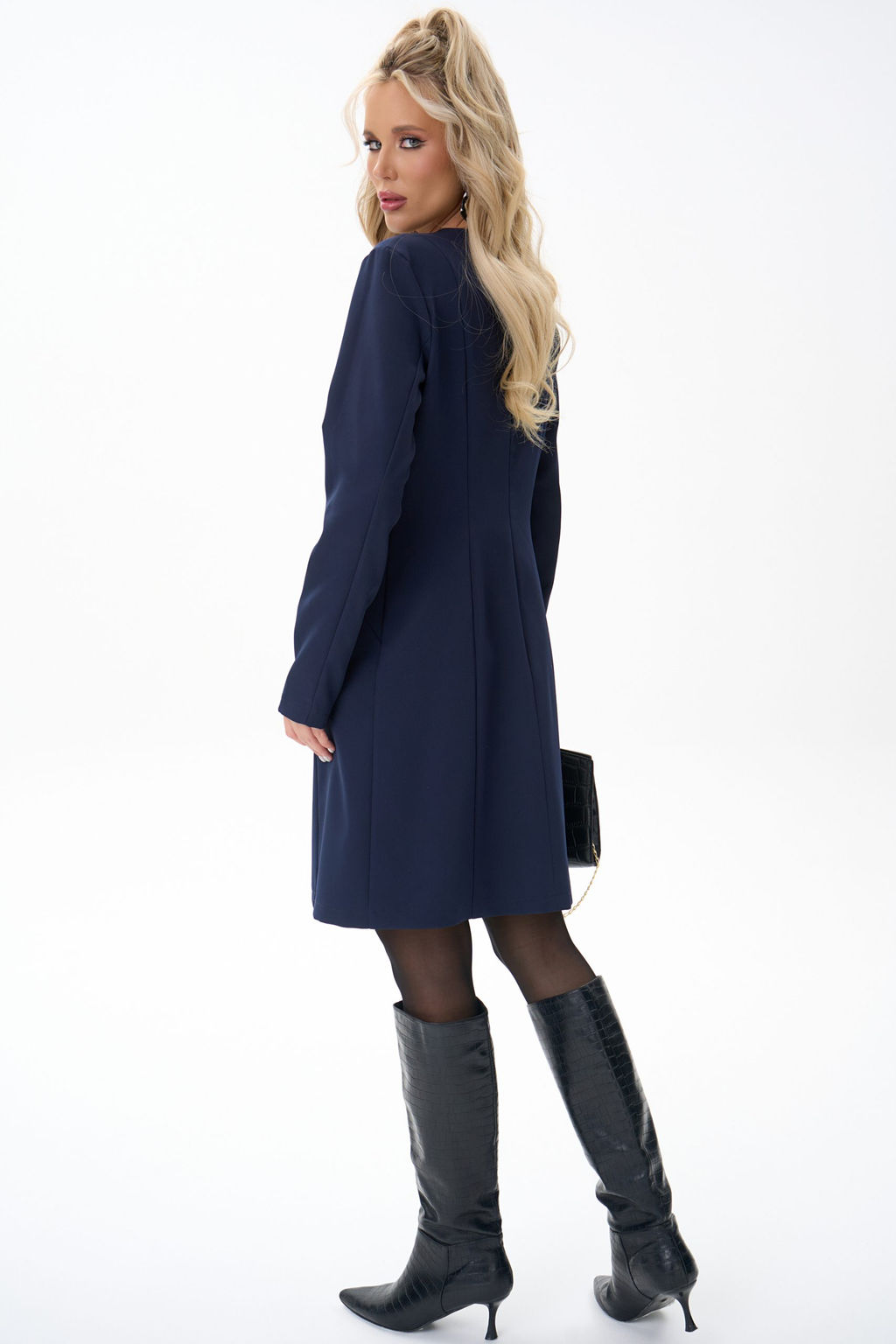 Платье Аврил (черника) - Эльза фото 21