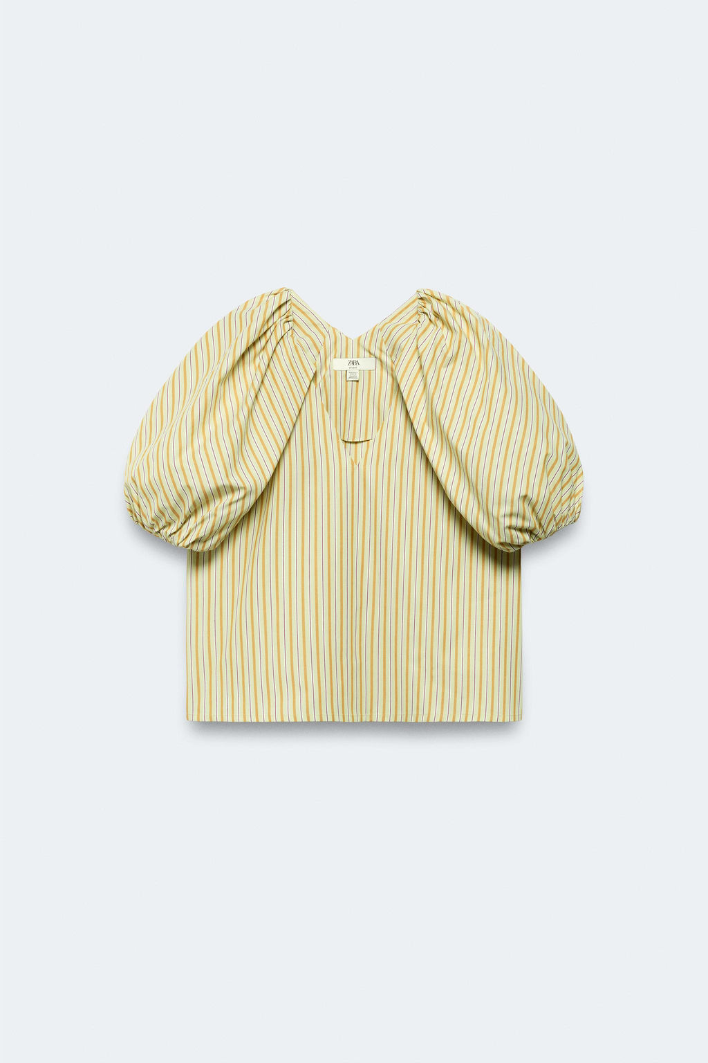 BLUSA RAYAS MANGA ABULLONADA LIMITED EDITION / Lima - Zara фото 6
