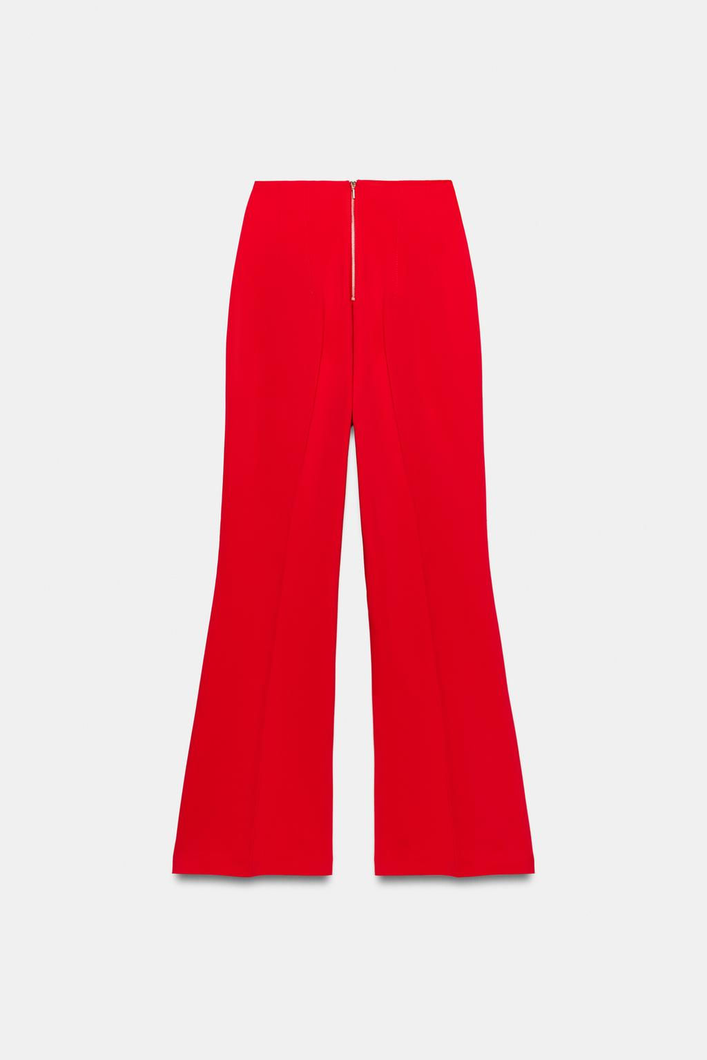 HIGH-WAIST TROUSERS WITH BACK ZIP - Zara фото 9