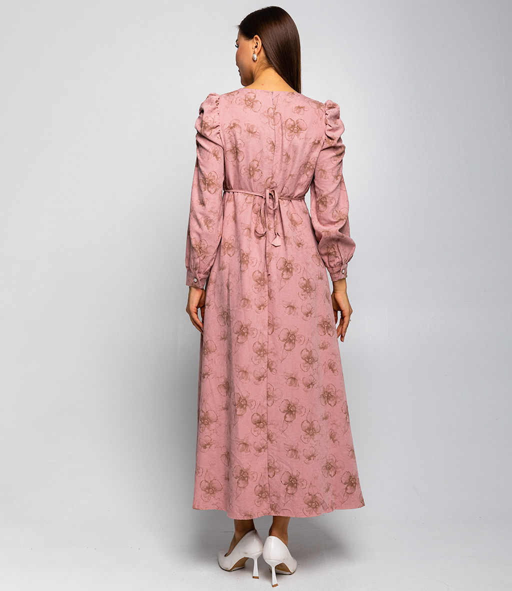 Платье #КТ6858 (1), пудровый - Dommod фото 4