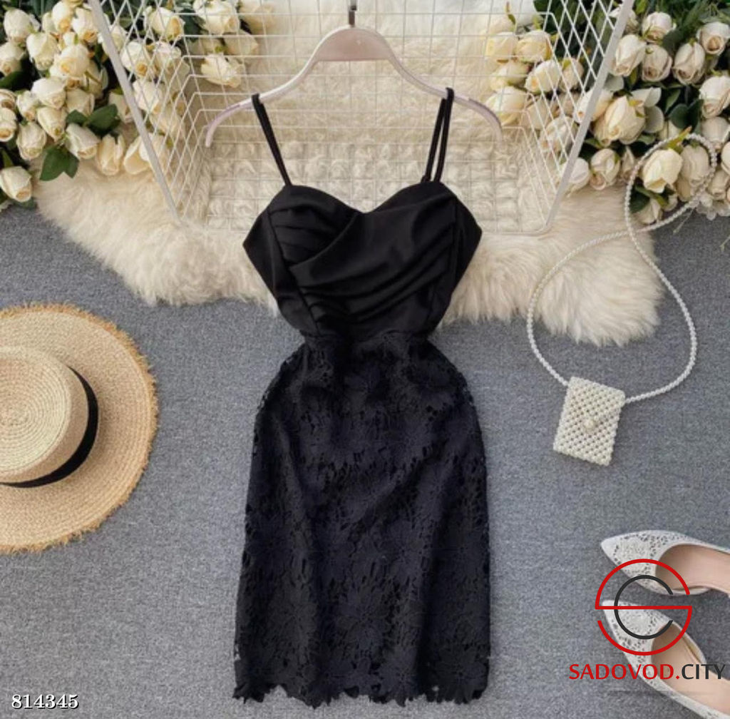 Платье женское с гипюром