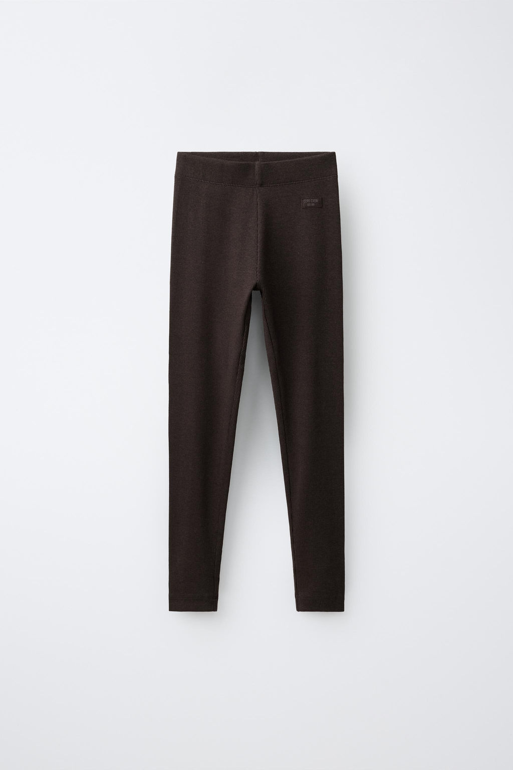LEGGING RIB ETIQUETA / Marr?n