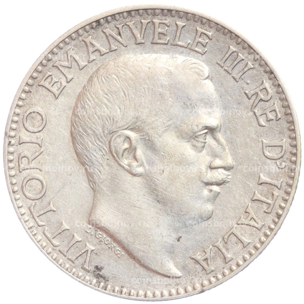 Монета 1 рупия 1915 года Итальянское Сомали