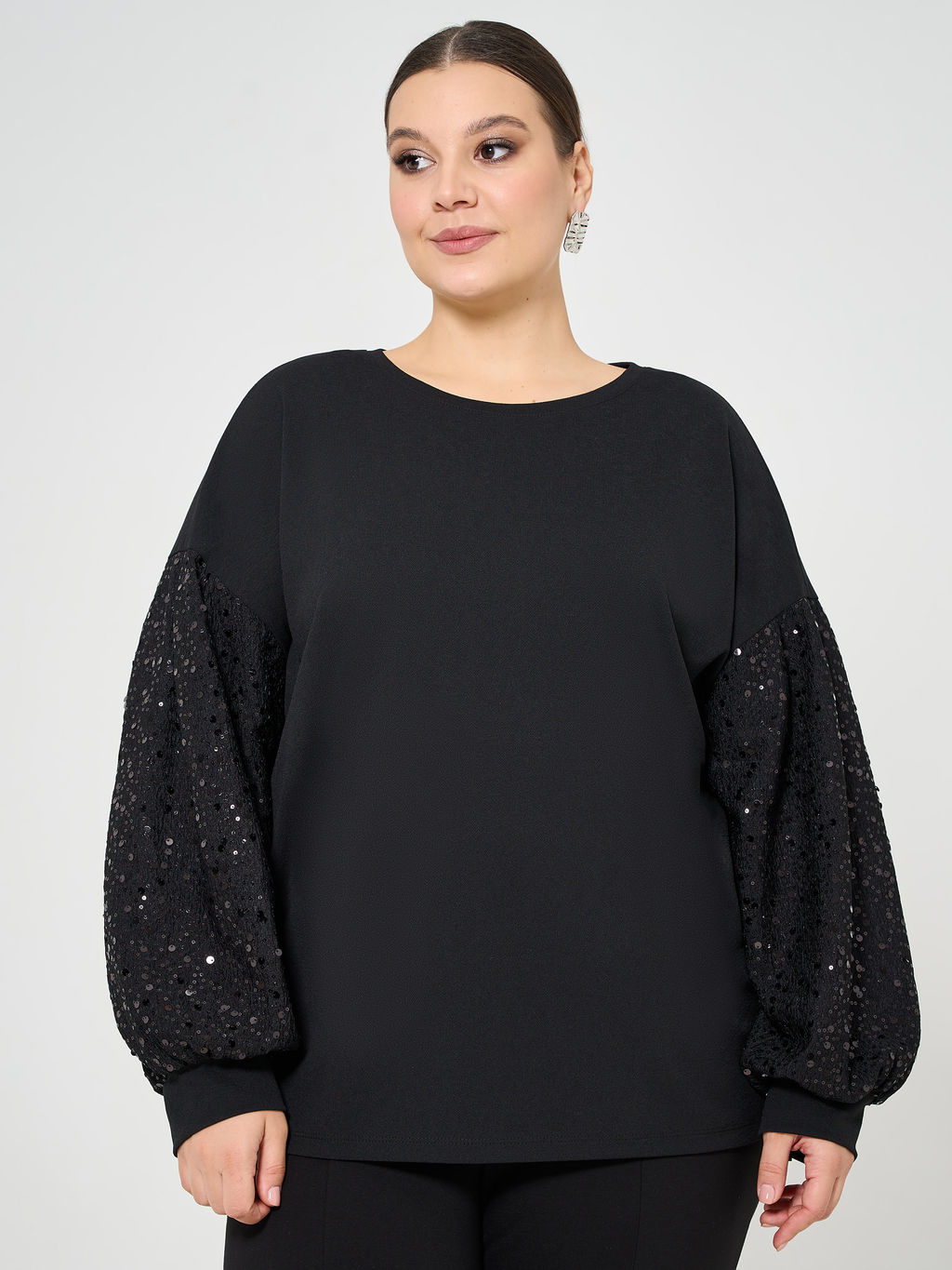 Джемпер 0269-1с черный кристалл