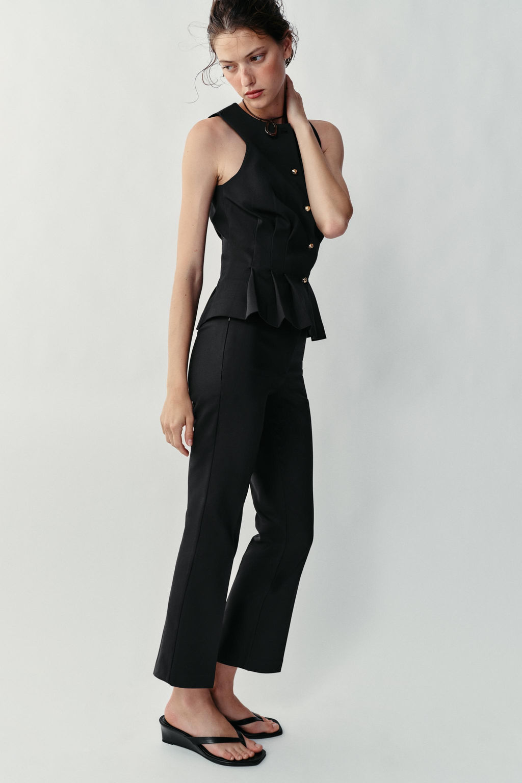 PANTAL?N MINI FLARE / Negro - Zara фото 4