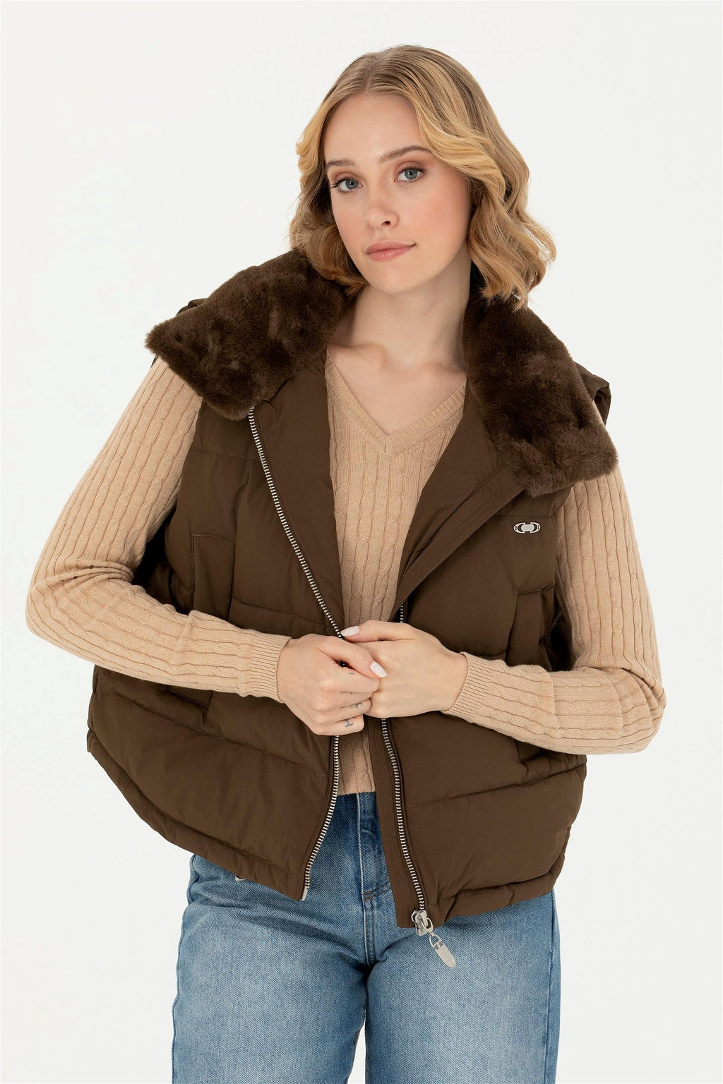 U. S. Polo Assn Женский кокосовый жилет - U.s. polo assn фото 3