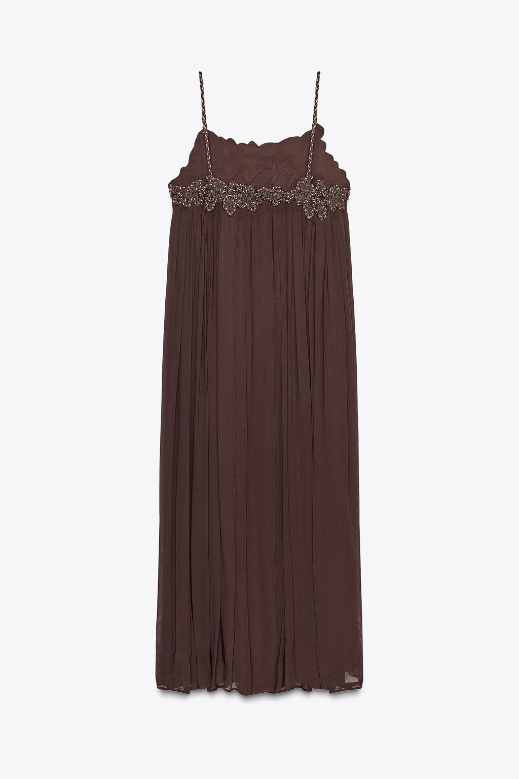 ZW COLLECTION LONG EMBROIDERED DRESS - Zara фото 15
