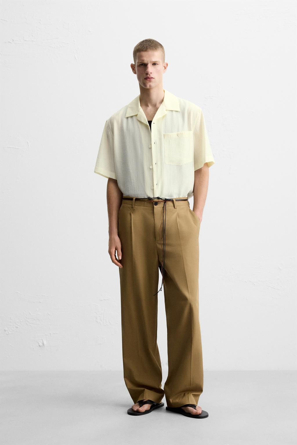 CREASED JACQUARD SHIRT - Zara фото 18