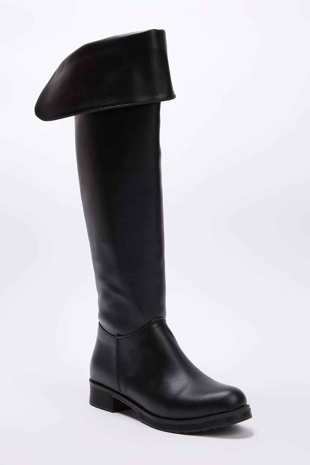 Siyah Duz Topuklu Cift Kullan?ml? Kad?n Diz Ustu Cizme TAKAW26CZ00033 - Trendyolmilla фото 3