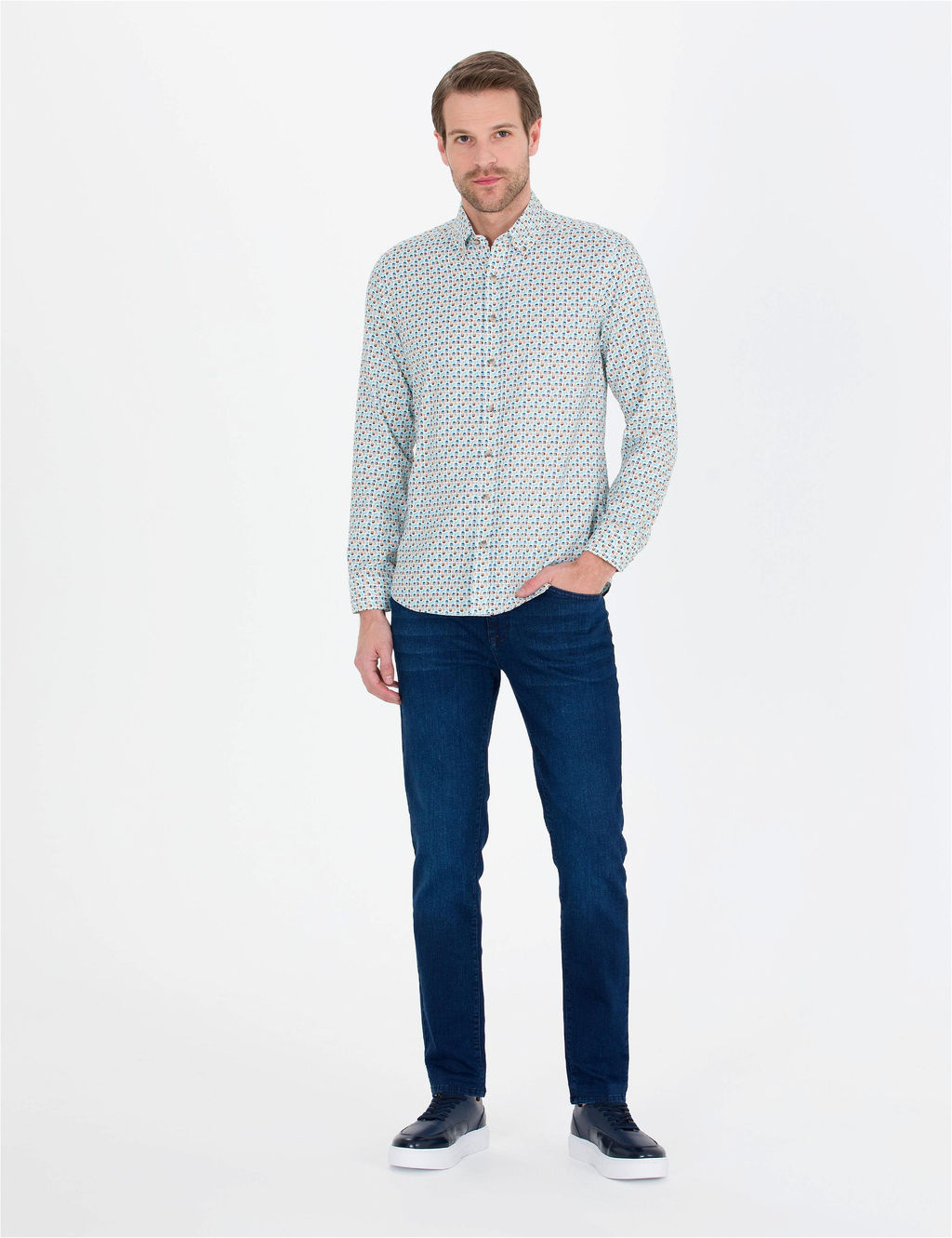 Aqua Slim Fit Uzun Kollu G_mlek