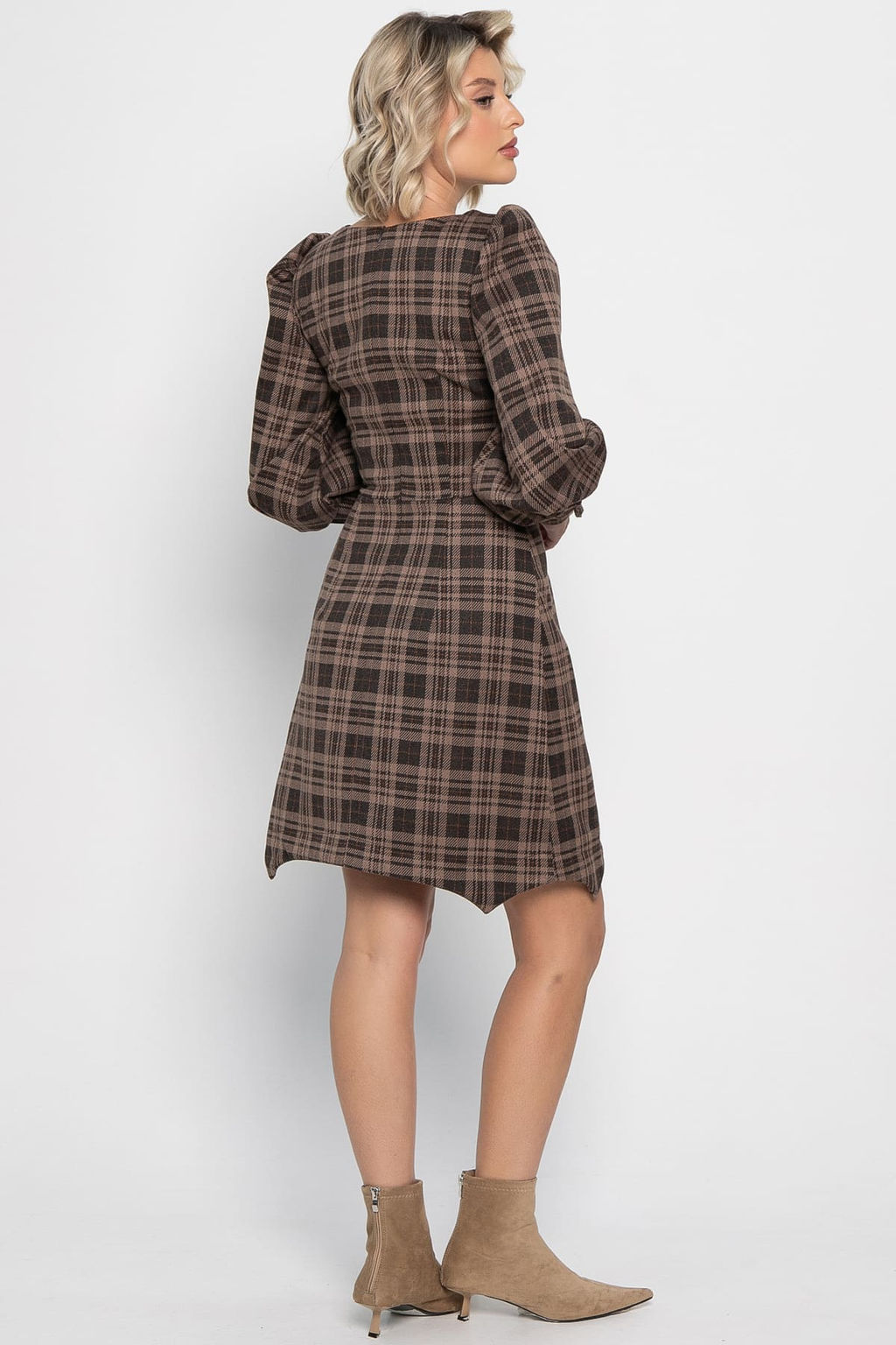 Платье Фелиция (коричневое) П14988-45М