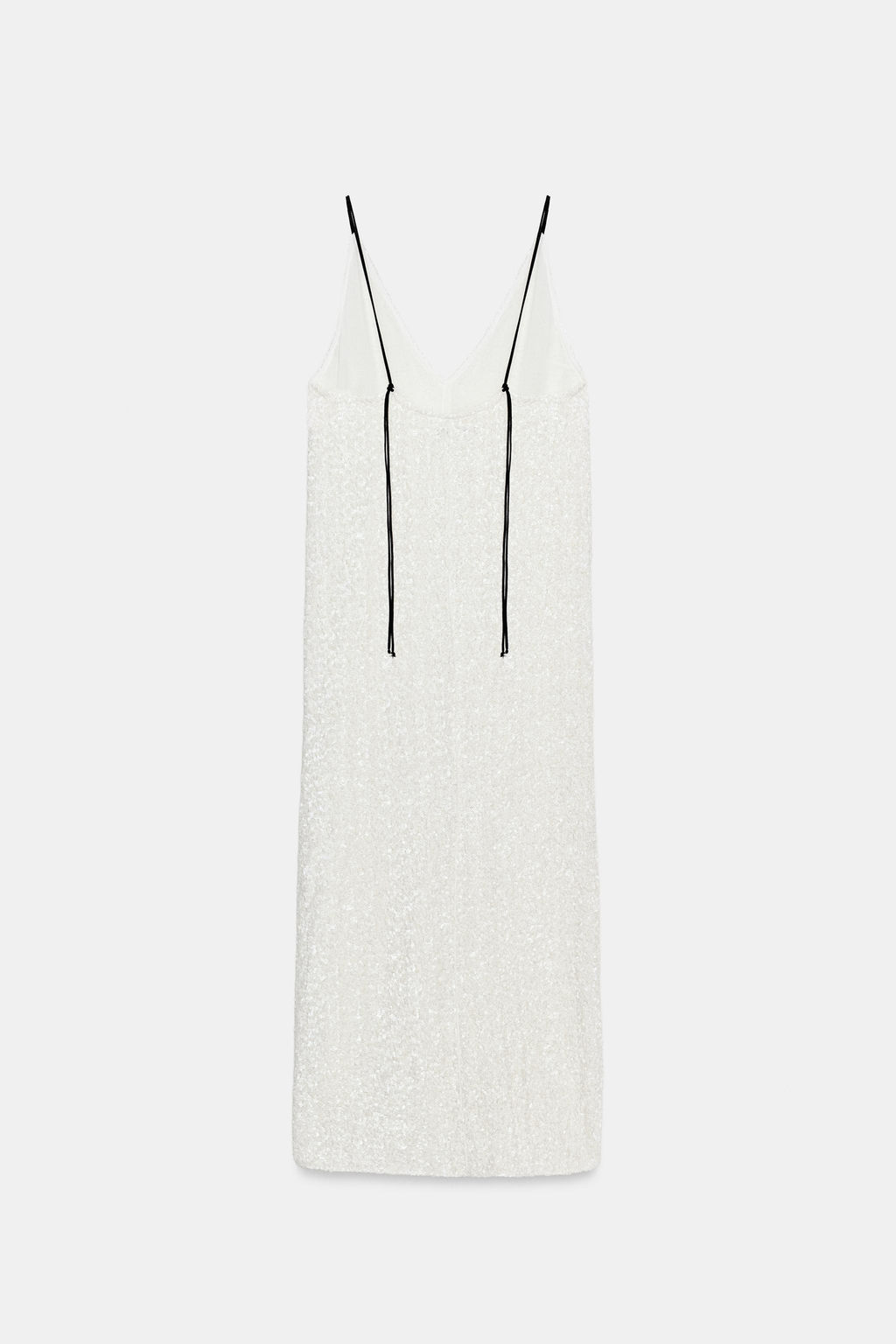 VESTIDO LENTEJUELAS ZW COLLECTION / Blanco - Zara фото 6