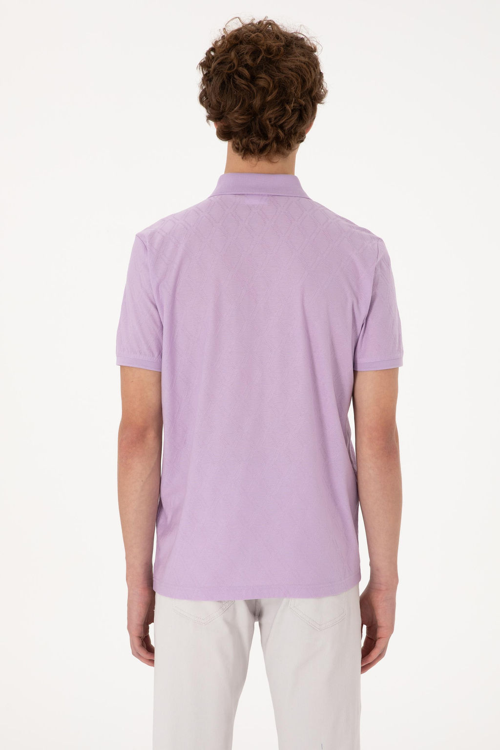 Erkek Regular Fit Fermuarl_ Lila Desenli Ti__rt Sepette S_rpriz _ndirim - U.s. polo assn фото 5