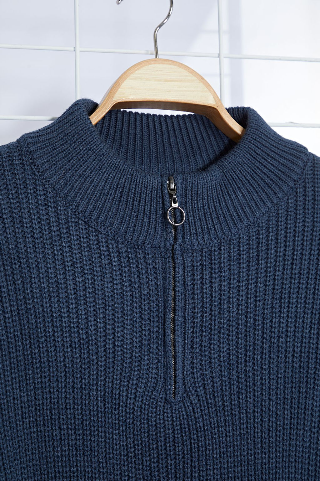 TRENDYOL MAN Indigo Casual Regular Yar?m Bal?kc? Yaka Duz Triko Kazak TMNAW22KZ1908 - Trendyolmilla фото 42