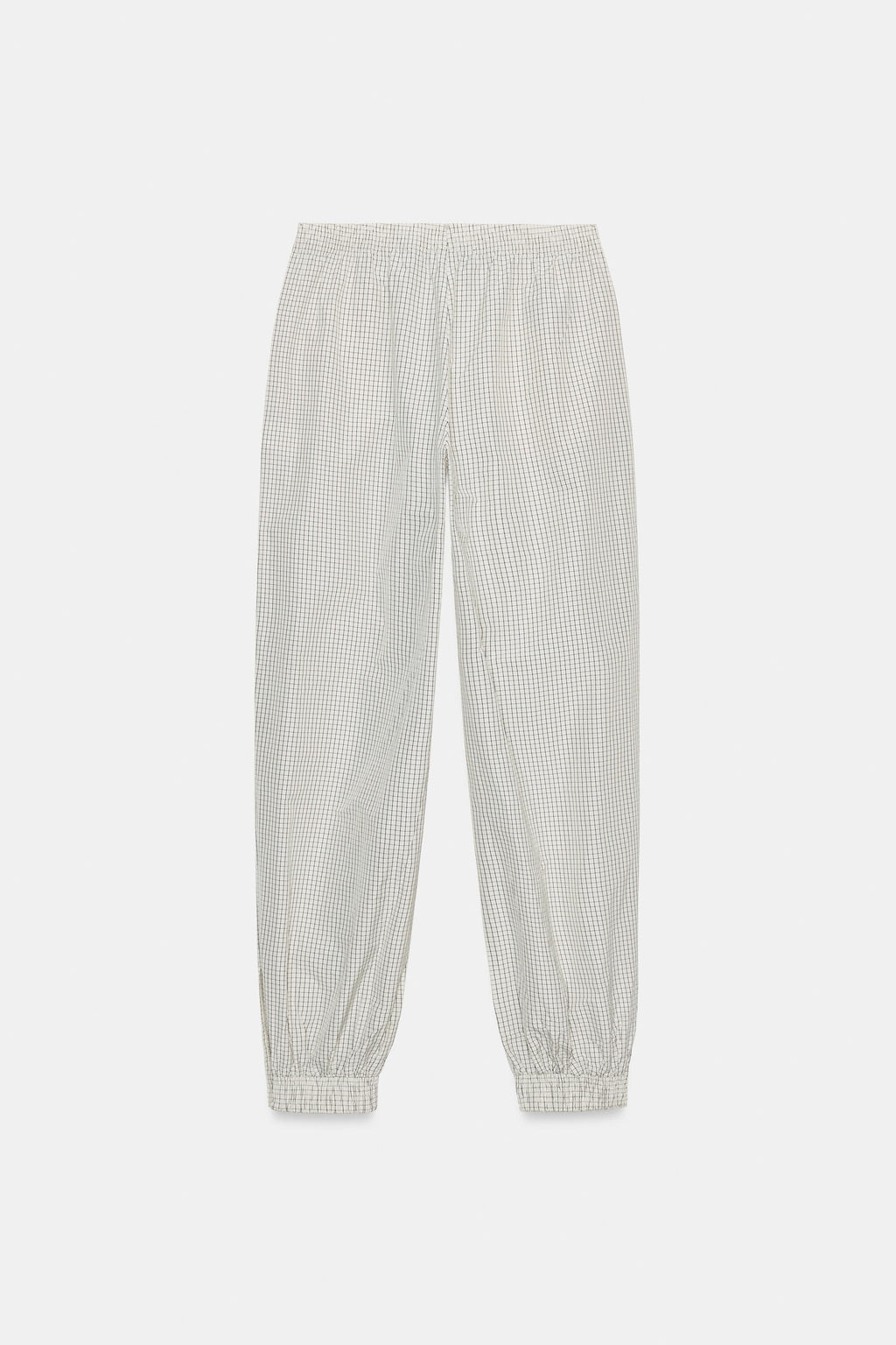 CHECK NYLON SAROUEL TROUSERS - Zara фото 7