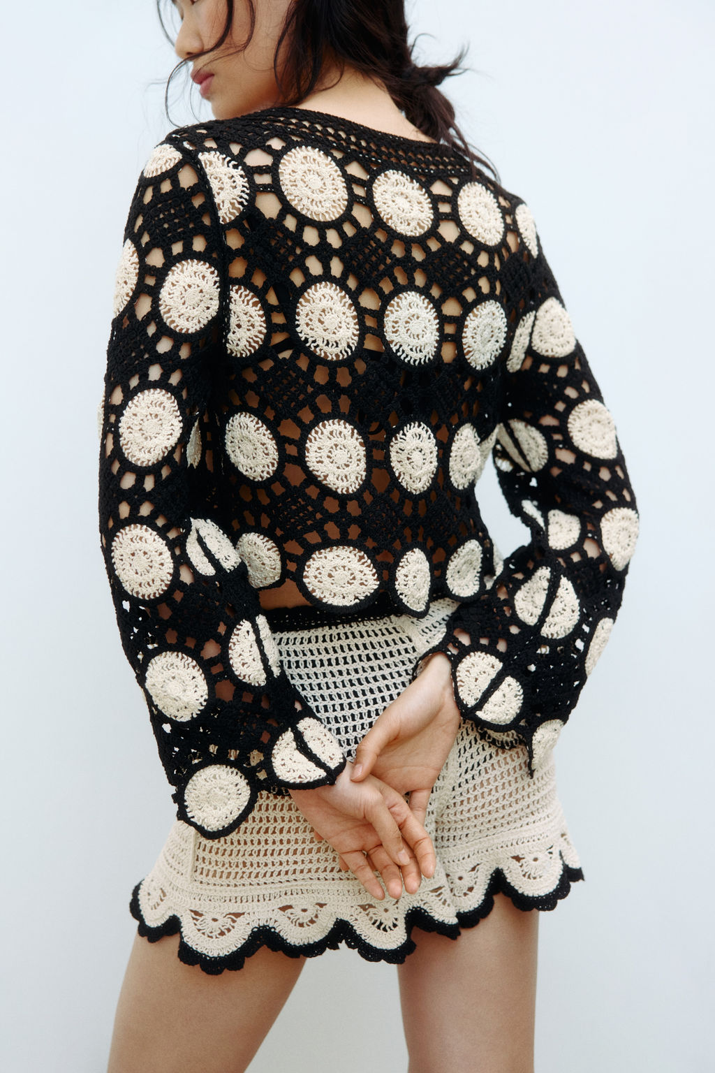 Top en punto calado efecto crochet - H&m фото 3